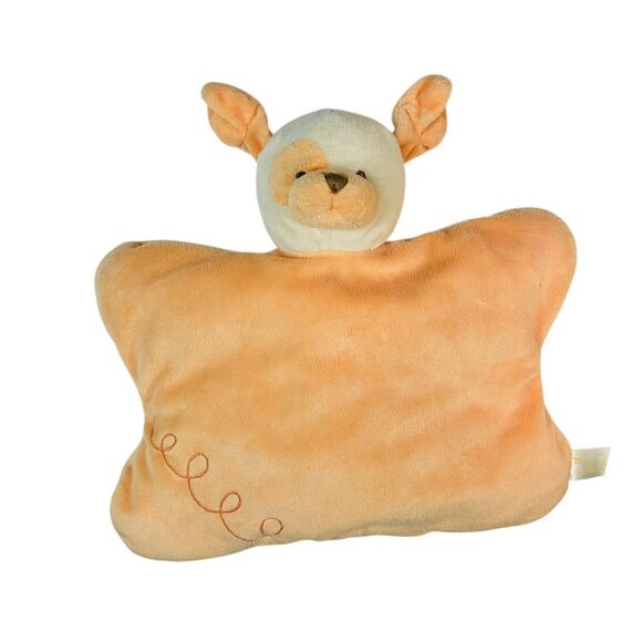 Gund La Collection Bebe Tangerine Dog Mini Cozy Plush Baby Lovey Blanket - Picture 2 of 9